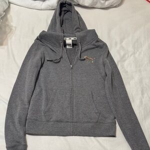 PINK Victoria's Secret Gray Sequin Hoodie